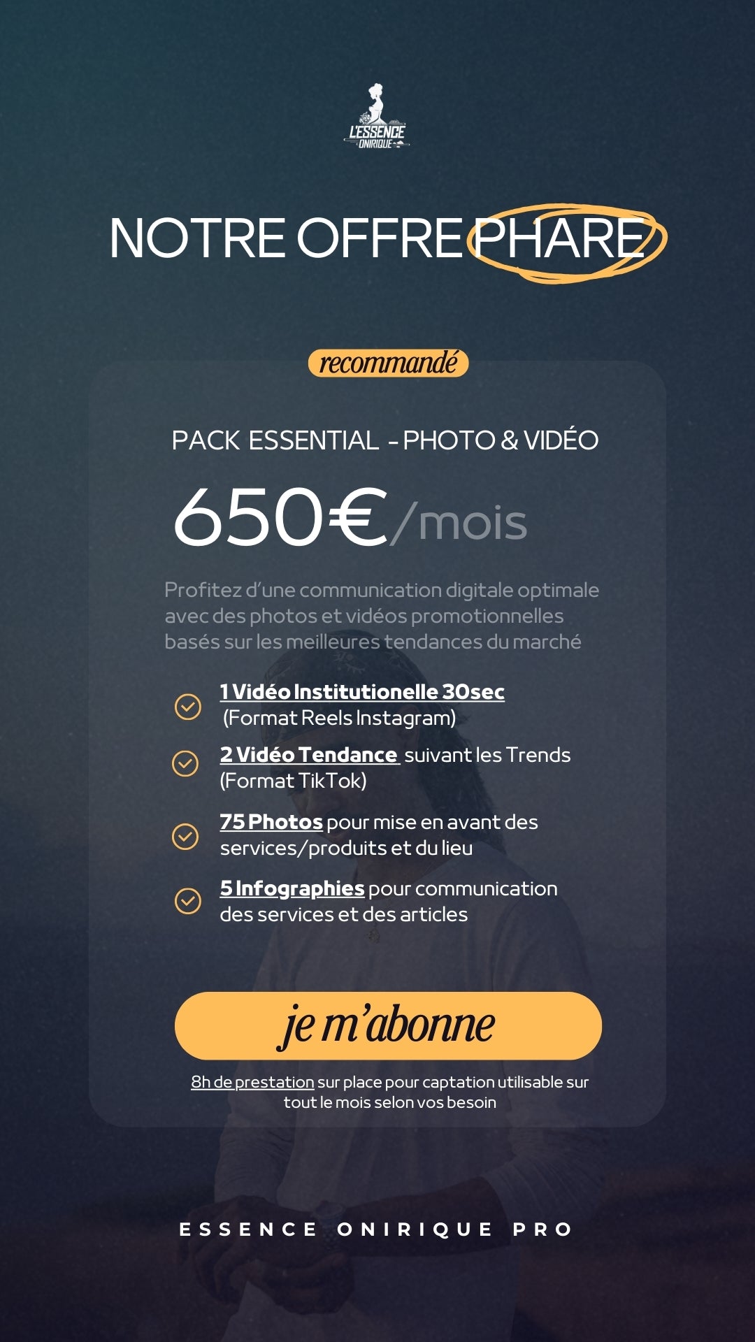ESSENTIAL PACK - Communication Digitale Photo & Vidéo L'Essence Onirique